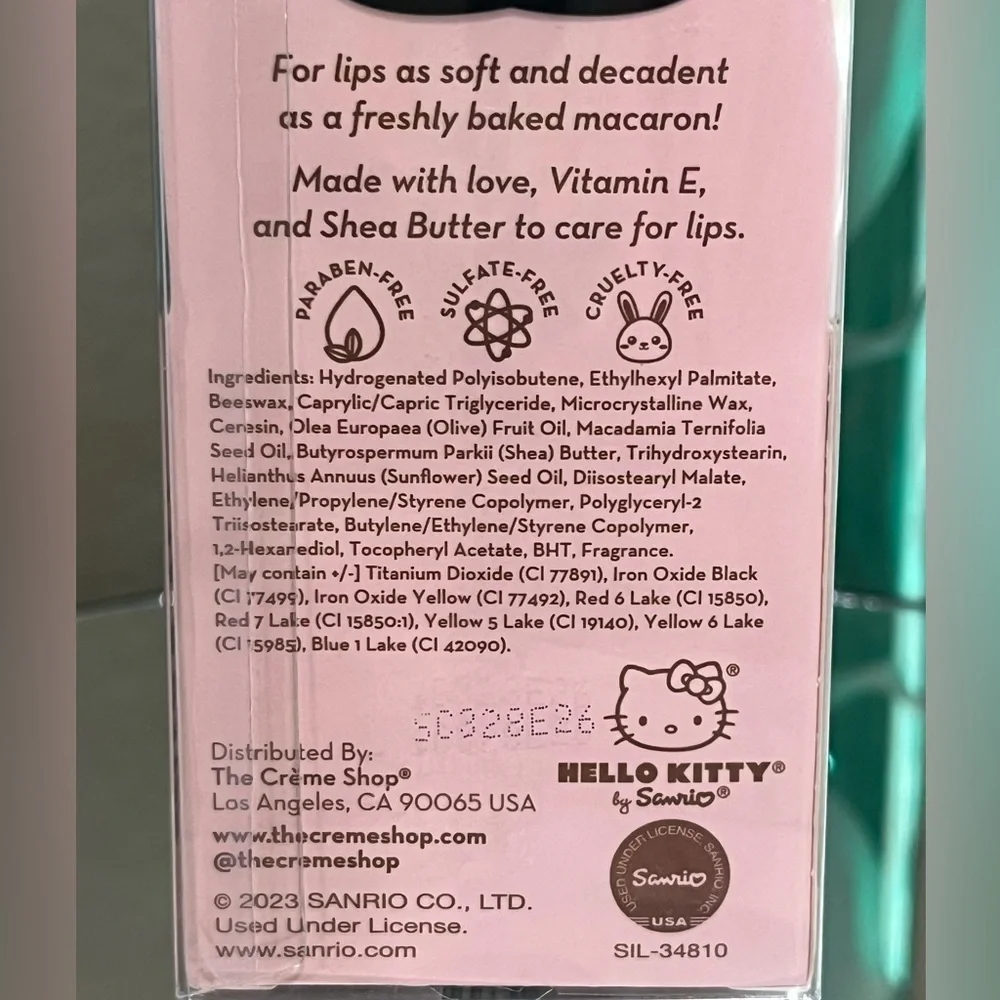 The Creme Shop x Hello Kitty Macaron Lip Balm, new!